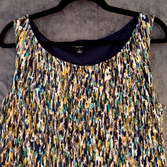 Perceptions New York Dress Womens Large Sleeveless Textured Lined Boho Casual - Picture 5 of 7